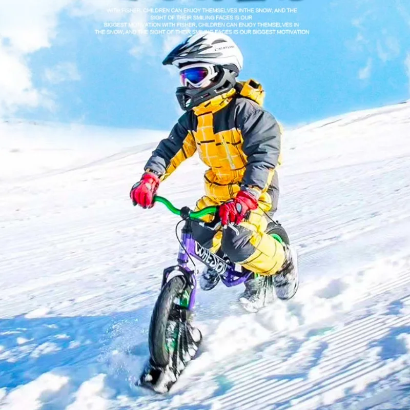 Velosa лыжный Набор для беговела, крепление для лыжного велосипеда 12 дюймов, детский беговел, лыжные наборы
