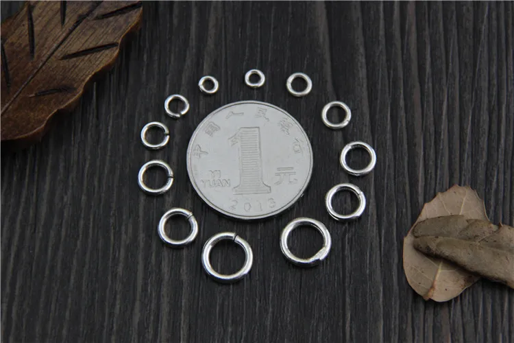 10pcs 925 Sterling Silver Color Round Open Split Jump Rings/Closed Rings Jewelry Findings DIY Bracelet Neckalce Jewelry Making