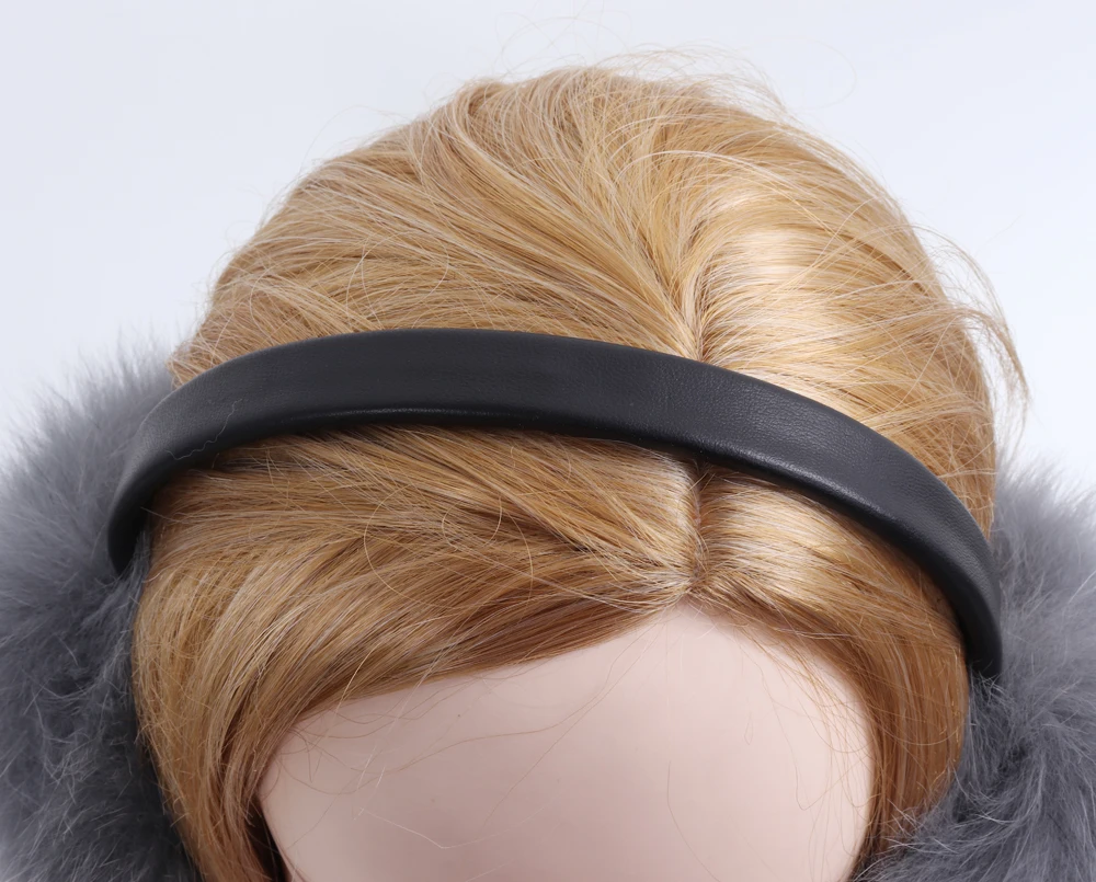 New Winter Women 100% Real Fox Fur Earmuffs Lady Warm Soft Plush Ear Muffs Russia Thermal Girl Genuine Earmuff | Аксессуары для