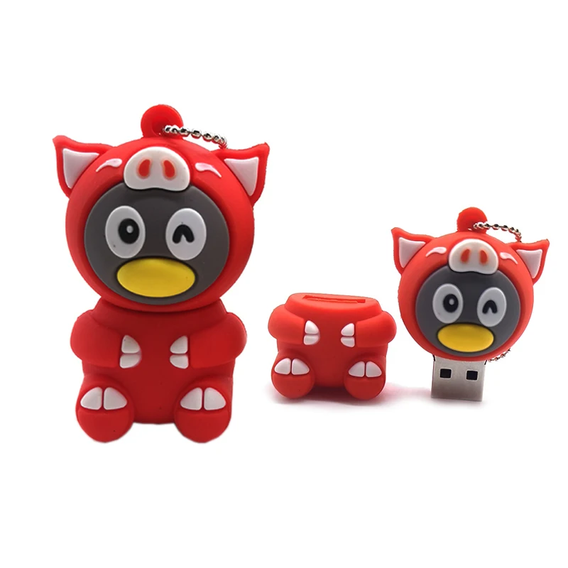 Флешка Мультяшные свинки usb флеш накопитель 4 ГБ 8 16 32 64 реальная емкость карта