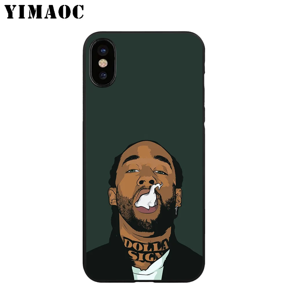 YIMAOC A56 Ty Dolla Sign Cool Soft Silicone Case for iPhone 11 Pro Xr Xs Max X or 10 8 7 6 6S Plus 5 5S SE |