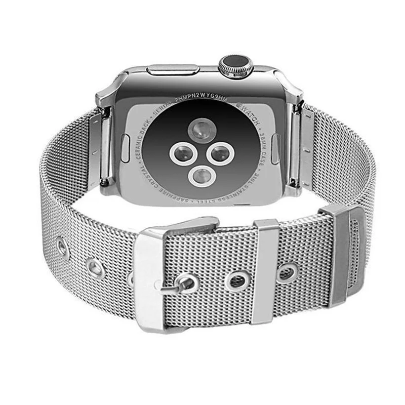 Миланский ремешок для Apple Watch 42 мм 38 40 44 мм металлический браслет из нержавеющей стали сетчатый ремень ремешок для Iwatch Serise 4 3 2 1