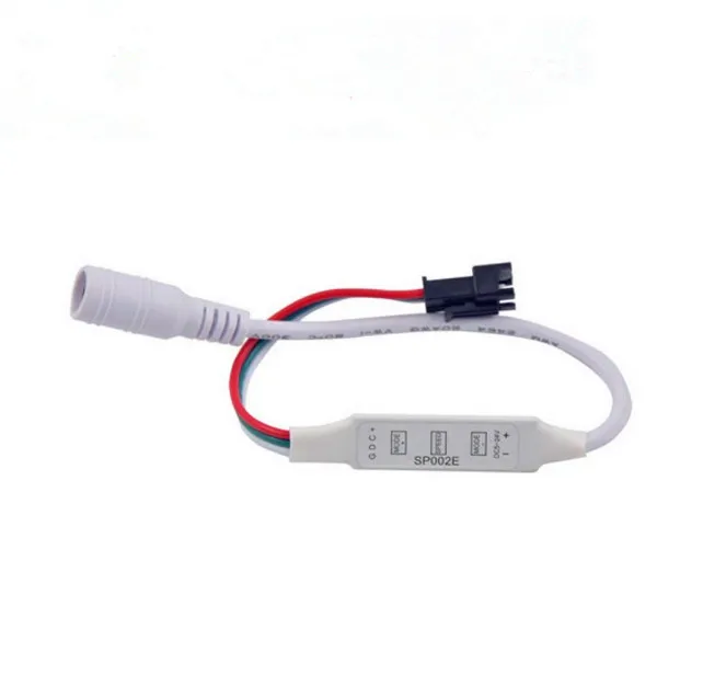 

Model # SP002E; DC 5V-24V simple led pixel controller for testing;with DC plug for power,plug and play