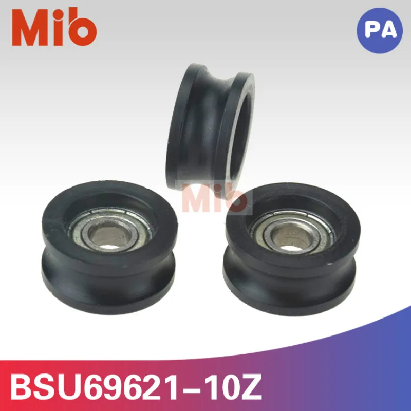 1 шт./лот u GROOVE black nylon roller wheel 696zz подшипник для ящика холодильника 6*21*10 мм мини