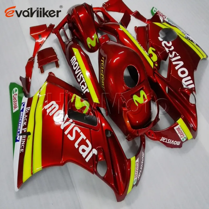 ABS Комплект пластиковых деталей кузова для CBR600F2 1991 1992 1993 1994 CBR600RR F2 обтекатель