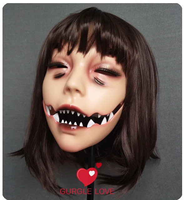 

(NEW-101) Female Male Mask Realistic Silicone Masks Halloween Latex Carnival Mask Scary Doll Crossdress Kigurumi Mask Cosplay