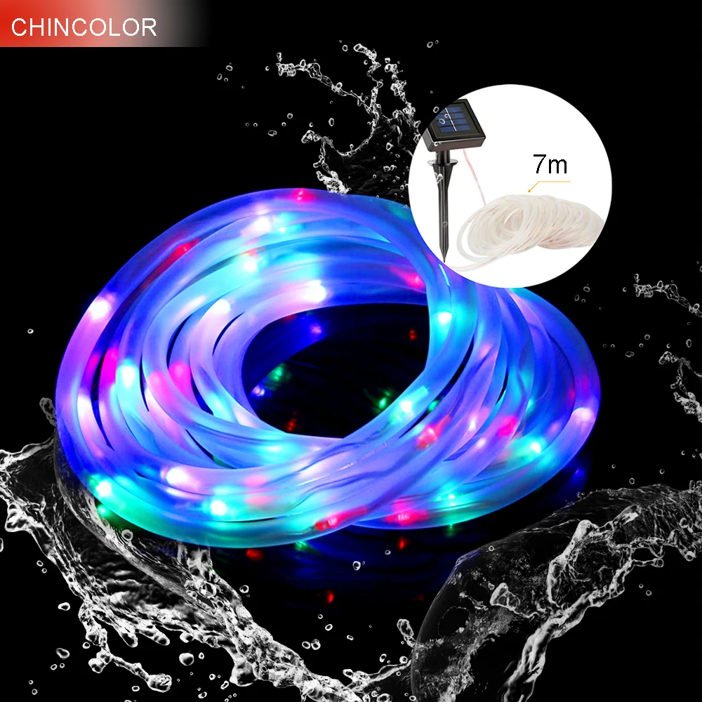 Гирлянда на солнечных батареях водонепроницаемая 50 светодиодов 7 м|led light string|light