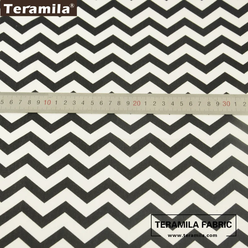 Teramila Ткань Twill черная волна стиль 100% хлопок ткань высокого качества сделай сам
