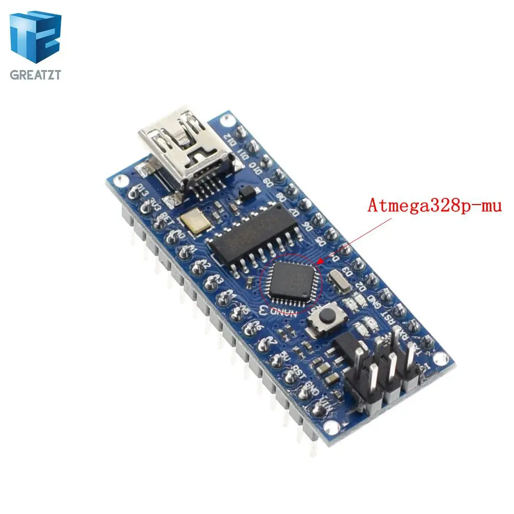Nano 1 шт. мини USB с Загрузчиком Nano 3,0 контроллер совместимый для arduino CH340 USB драйвер 16 МГц NANO V3.0 Atmega328