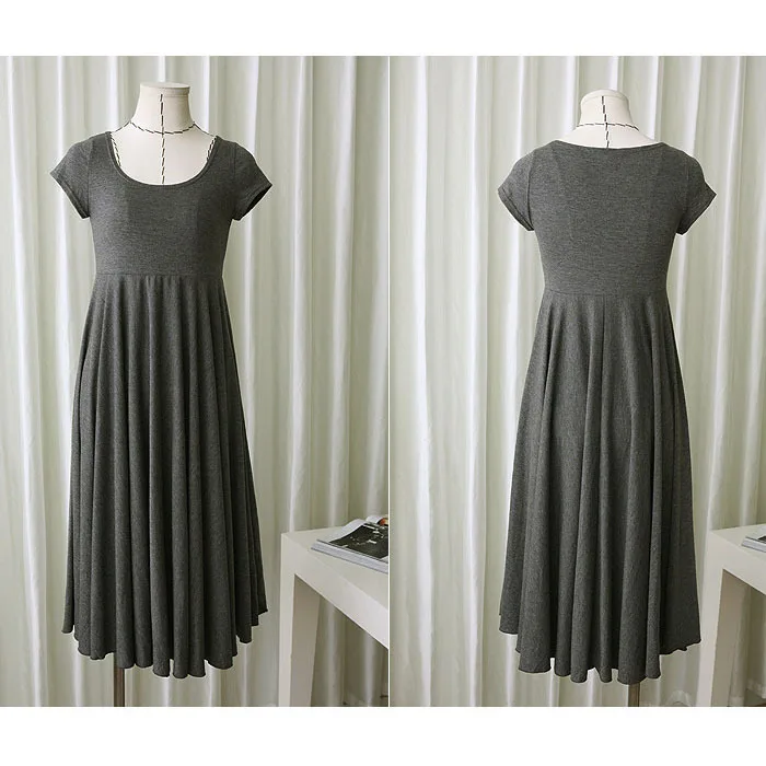 Платья для беременных Одежда женщин с круглым вырезом коротким рукавом 4 цвета