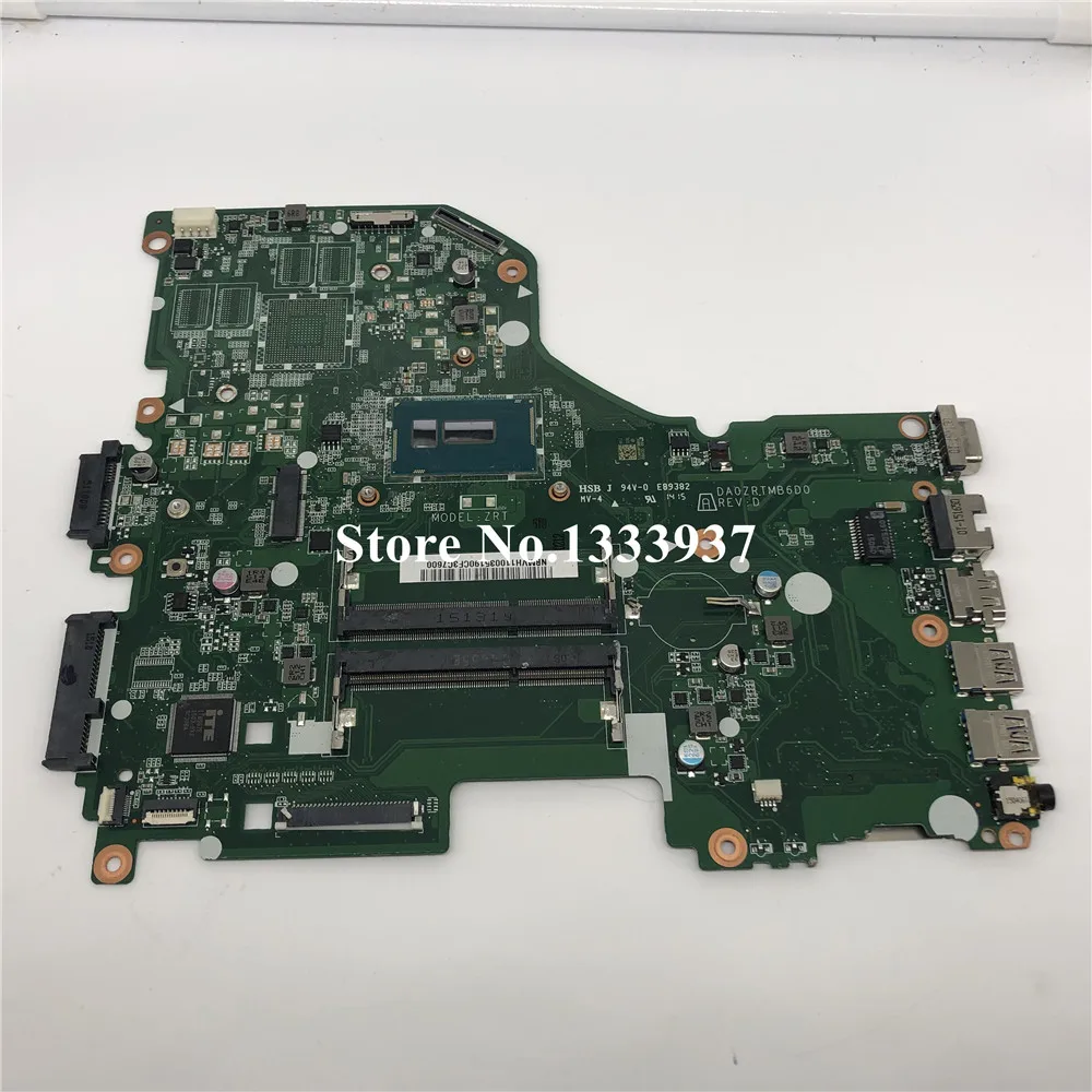 For Acer Aspire E5-573 E5-573T E5-573G E5-573P ZRT Mainboard DA0ZRTMB6D0 NBMVH11003 NBMW111003 I5-5200 laptop motherboard card | Компьютеры