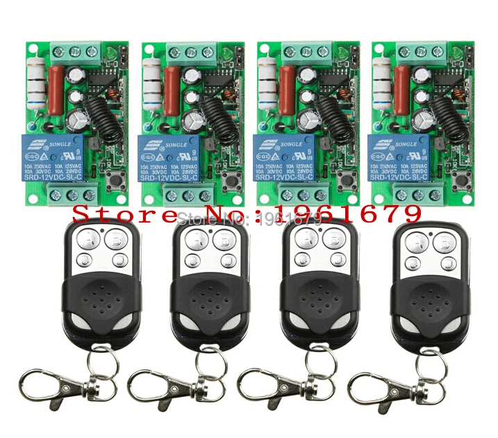 Беспроводной Радиочастотный пульт дистанционного управления 220 В перем. Тока 10 А