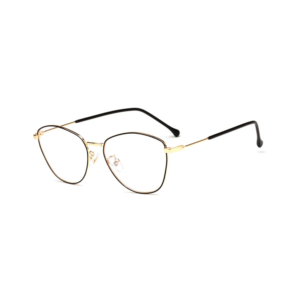 Clear Glasses Frame Retro Metal Polygon Men And Women Tee Eye Specatcles Transparent Classic Eyewear 9057OLO | Аксессуары для