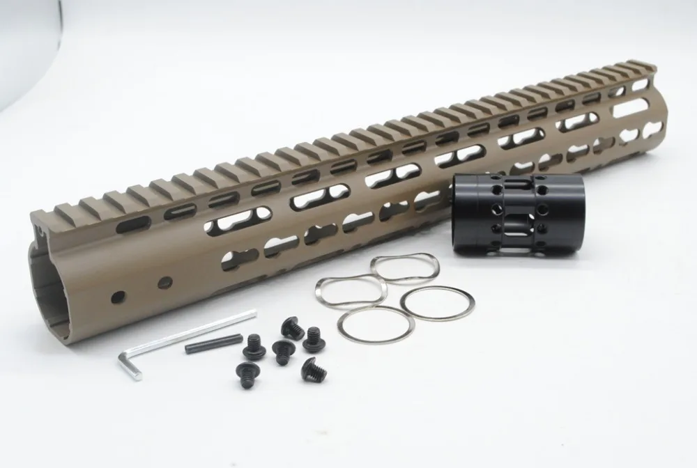Трирок 13 5 дюймов NSR Keymod Handguard Free Float Rail Mount System алюминиевый/стальной бочонок гайка