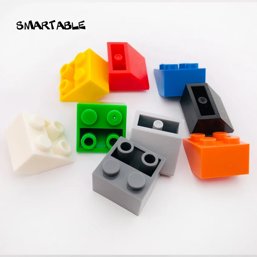 Smartable инвертированный наклон 45 2x2 конструктор MOC детали игрушки Совместимые с