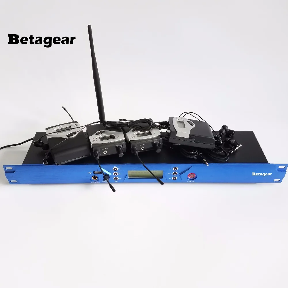 Betagear BT5101 персональный монитор беспроводная система uhf передатчик 4 приемника dj