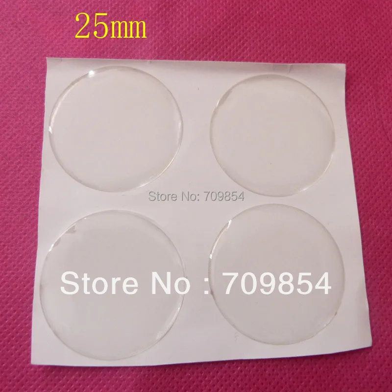 Бесплатная доставка! 60 шт./лот 25 мм круглый прозрачный стикер из эпоксидной смолы