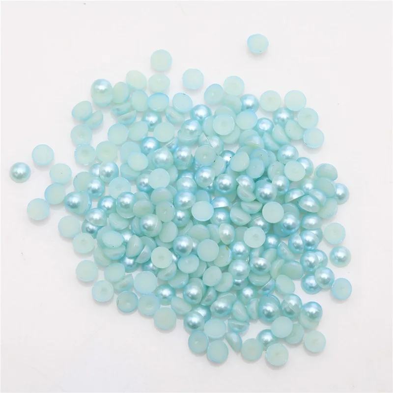 Полукруглые акриловые жемчужные шарики с плоской спинкой 2000 шт. украшения для