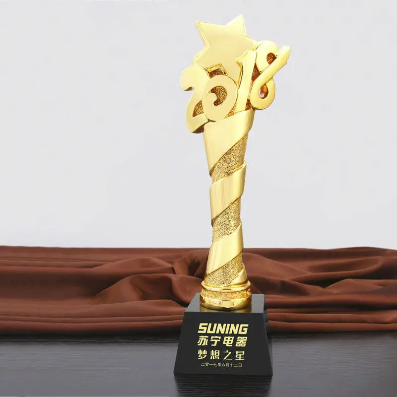 

High quality!New Resin Trophies High-Grade Crystal Cup Prize Trophy Model Creative Metal Crown Trophy,Free shipping!