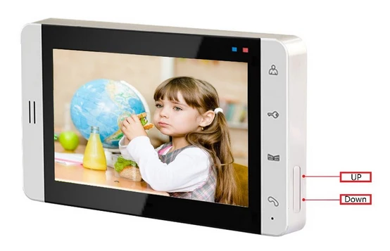 Xinslu TFT LCD цветной 7 &quotвидео дверной звонок слот для sd карты интерком домашней