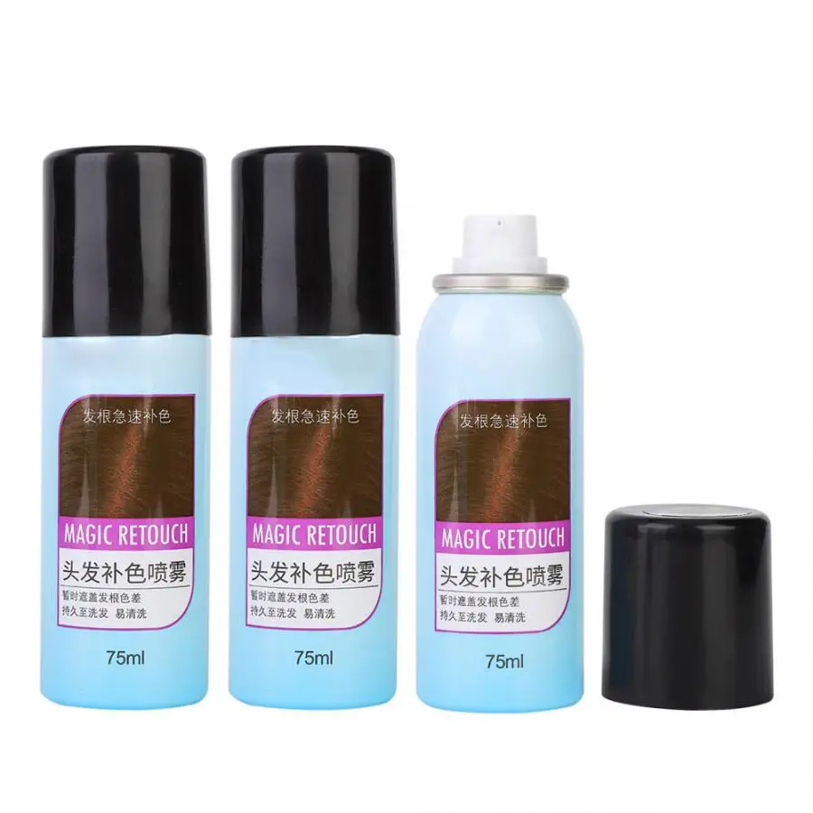 75 мл одноразовая краска для волос белое покрытие дополнительный цветной спрей