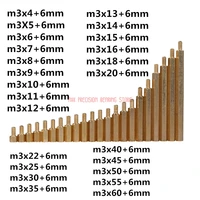 m3 male 6mm x m3 female 4 60 mm brass standoff spacer m3 4 606 copper hexagonal stud spacer hollow pillars m34 606mm