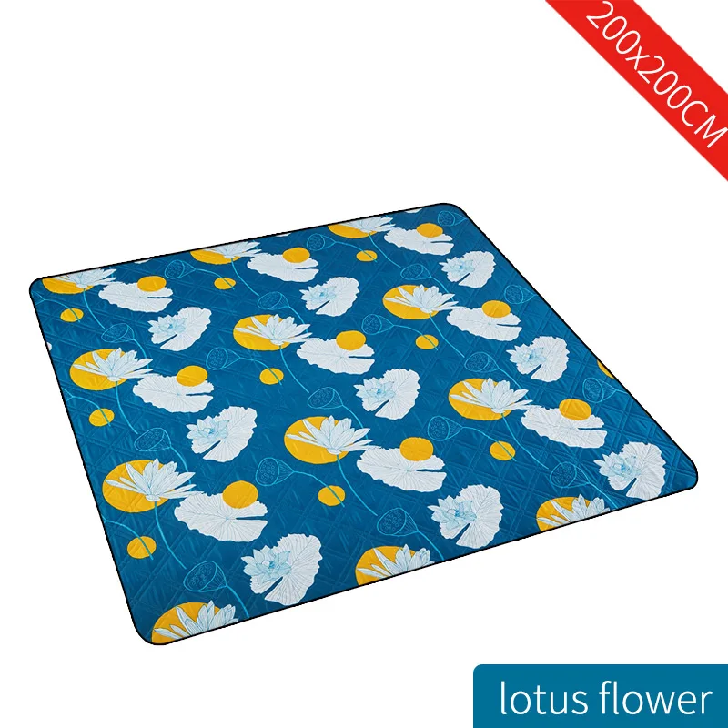 lotus flower Новинка 200, высокое качество, 200 x, большое одеяло для пикника на открытом воздухе, пляжный коврик, водонепроницаемый коврик для кемпинга, машинная стирка, детский коврик для игр - Цвет: lotus flower