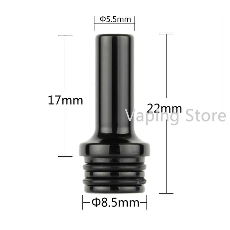 Мулан Cthulhu Mulan MTL RDTA 510 Delrin капельный наконечник 22 мм длиной 5 с узким отверстием BSKR
