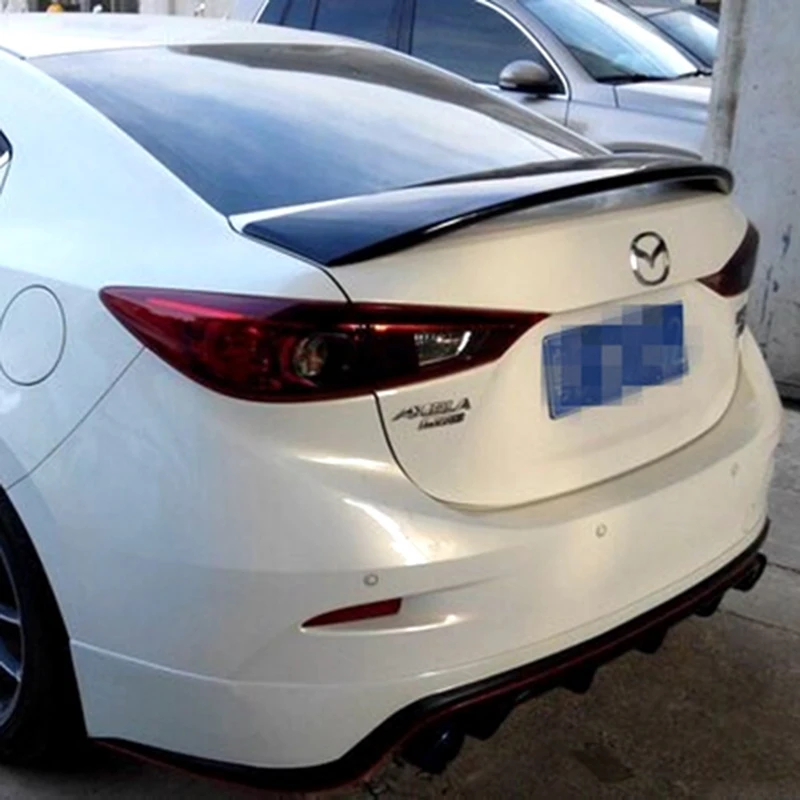 Для Mazda 3 M3 Axela 2014 до 2017 год спойлер Высокое качество ABS Материал купе грунтовка или