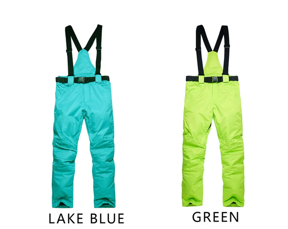 Riviyele теплые зимние лыжные брюки спортивные штаны высококачественные зимние цветные лыжные брюки плюс размер сноуборд водонепроницаемый Wi