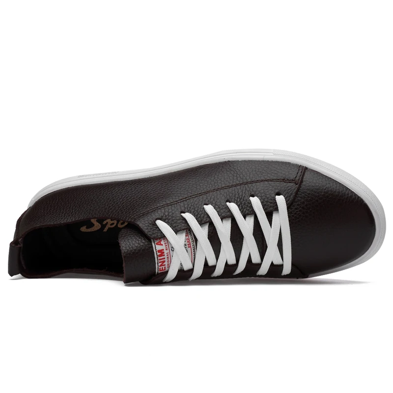 Кроссовки мужские новые дизайнерские модные туфли из натуральной кожи высокого