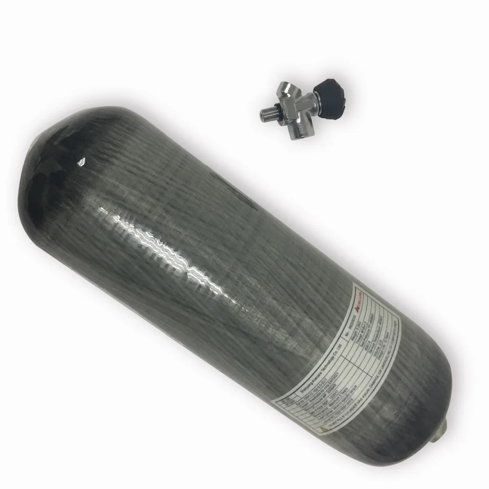 AC1090 9L 300BAR M18*1.5 HPA Compressed Air Cylinder With Airforce Condor Valve For Paintball Tank/Underwater Spearfishing Guns