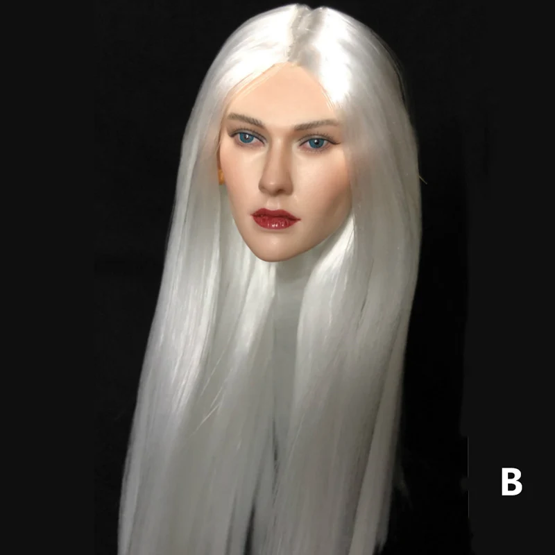 Масштаб 1/6 красивая женская голова резьба по голове модель для экшн-фигурки части