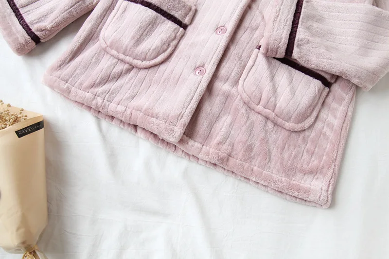 Новинка 2020 теплая зимняя Пижама Fdfklak Женский пижамный комплект плотная