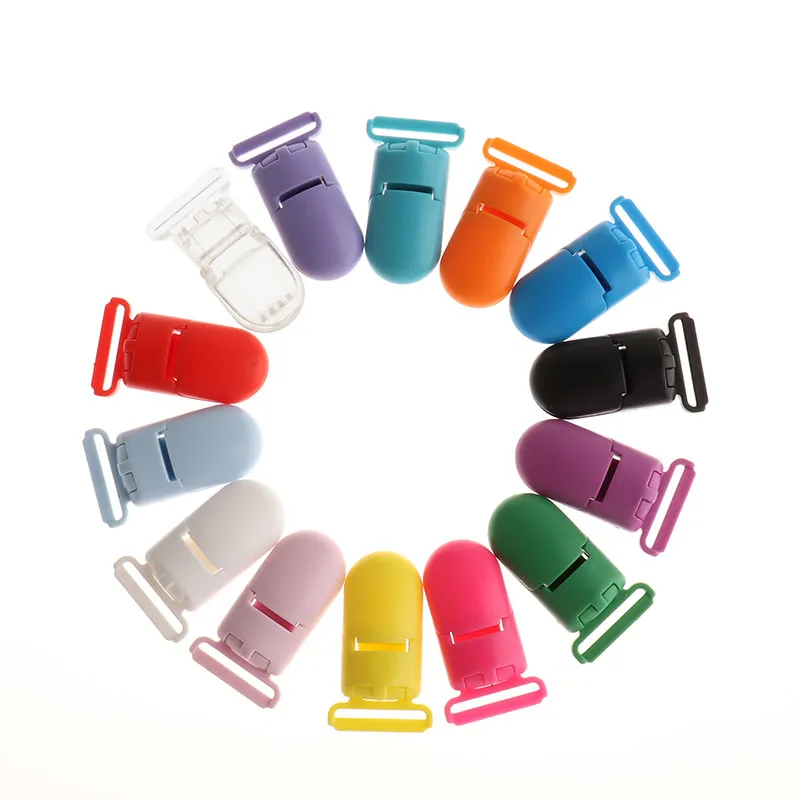 Fkisbox 2pcs Mouse Pacifier Clip Silicone Bead Baby Teether& Plastic Teething Accessories Nipple Clasps Toy DIY Round Koala