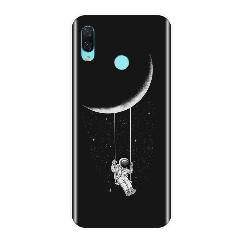 Задняя крышка для Huawei Nova Smart Lite 2017 мягкий силиконовый чехол со звездой луной