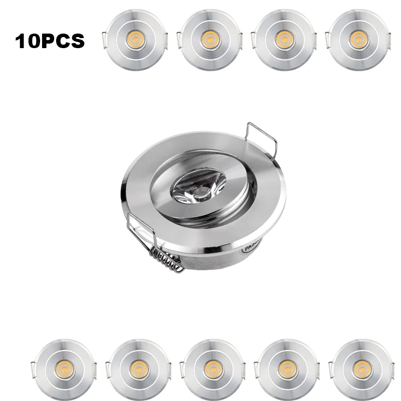 10pcs Hot Sale 3W LED Downlight AC110V 220V Recessed Led Spot Lights Bulbs Indoor Lighting