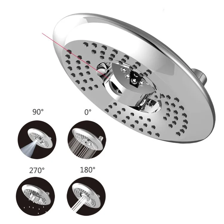 

9 inch High-quality ABS plastic shower head chrome 4functions bathroom top shower head,Strong Rainfall