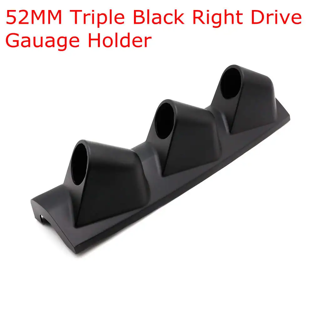 

2 ДЮЙМА 52 мм Автомобильный калибр Универсальный черный одинарный двойной тройной автомобильный держатель для левого и правого привода автомобиля для 2-дюймовых калибров 52 мм