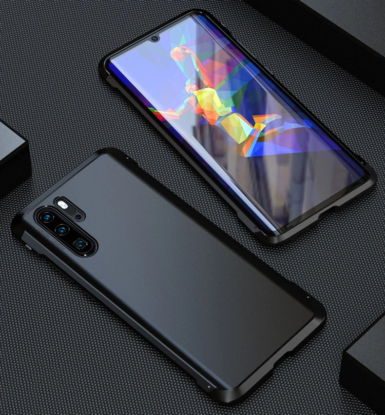 Для huawei P30 Pro Чехол Аксессуар Роскошный тонкий металлический алюминиевый сплав жесткая задняя панель из поликарбоната ударопрочный Броня чехол для телефона P30