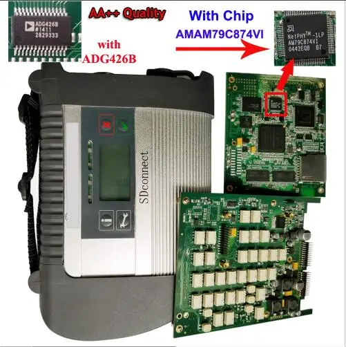 AA Best Quality C4 Лучшее качество AM79C874VI чип MB STAR C4 SD Подключение компактный 4 wifi диагностический инструмент с,05 программным обеспечением HDD в E6230 ноутбук - Цвет: AA Best Quality C4