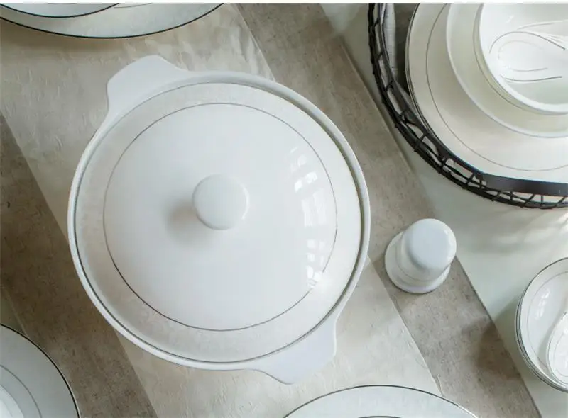 Фарфоровые сервировочные миски 9 дюймов фарфоровые керамические горшки для супа