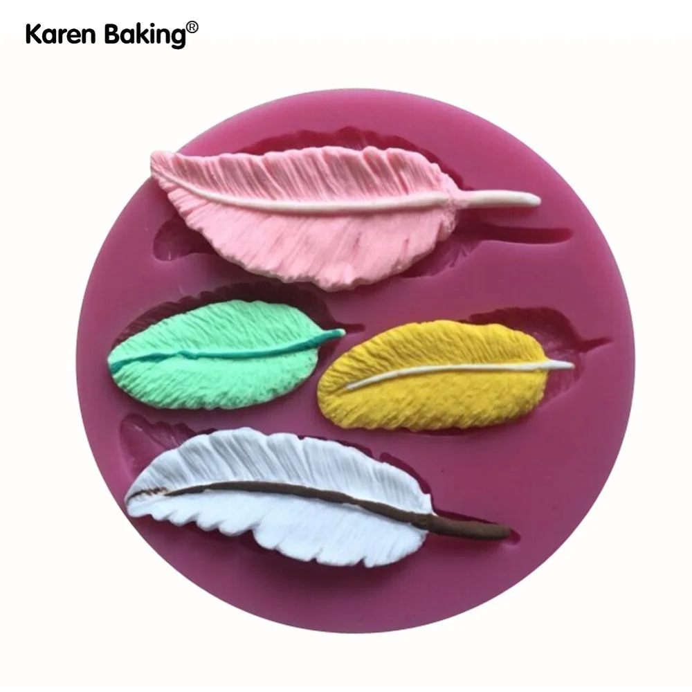 4 шт. силиконовая форма лист 3D кухонная посуда столовая Бар антипригарное