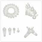 20 шт Белый Цвет настенное крепление фото часы рамка для фотографий крюк Бесшовные иглы ногтей Пластик жесткий каркас настенный крючок вешалка домашний декор