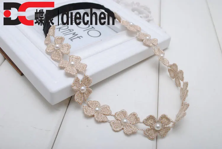 1 шт. кружевной ободок Клевер в стиле бохо с цветами и короной из 4 листьев хиппи