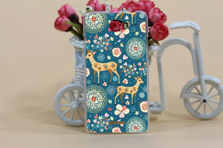 Цветной Модный чехол с рисунком цветов DIY жесткий для HTC Desire 516 мобильный телефон