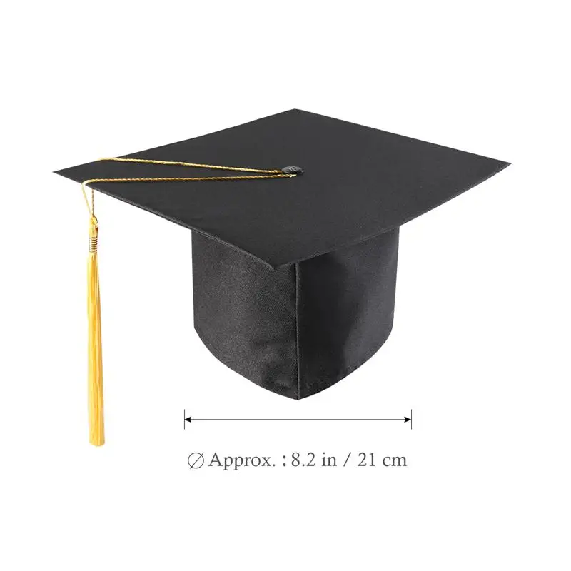 Новая черная доска для выпускного шапка взрослых платье аксессуар