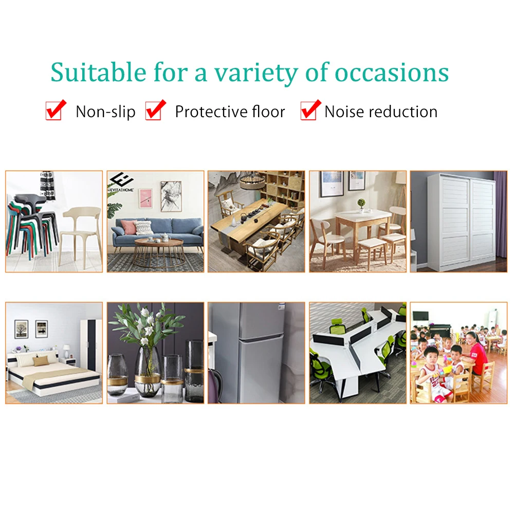 24 шт мебель ножка ноги коврик колодки Противоскользящий бампер демпфер для стула