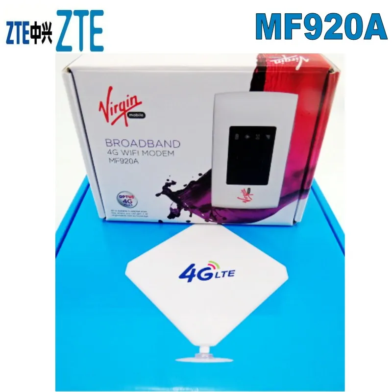 Zte MF920 WLAN Мобильная точка доступа 150 Мбит/с LTE 4G 3g маршрутизатор модем WiFi+ 4G 35dbi TS9 антенна