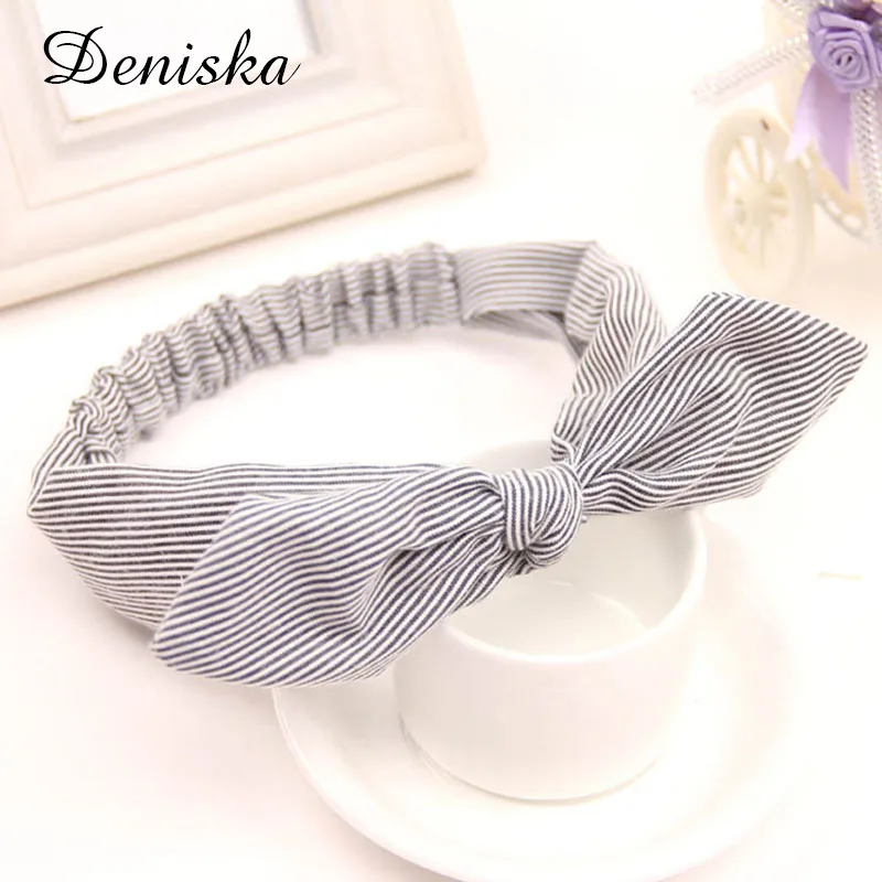 Высокая Качественный хлопок полосатый повязка для Для женщин леди завязанный